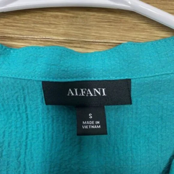 Alfani Womens Blouse V-Neck Size S Collared Sleeveless Breathable Top NWT - Picture 10 of 15